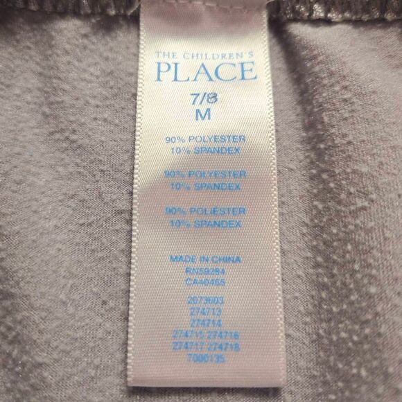 Children's Place Silver leggings M7/8 - Picture 4 of 4